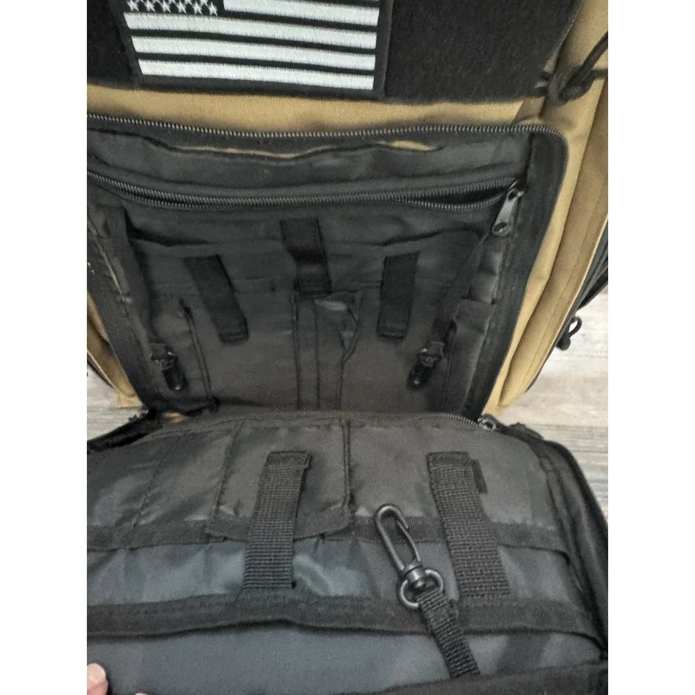 Sager Creek Tactical Backpack Coyote Tan MOLLE Military Range Bug Out Gear Bag
